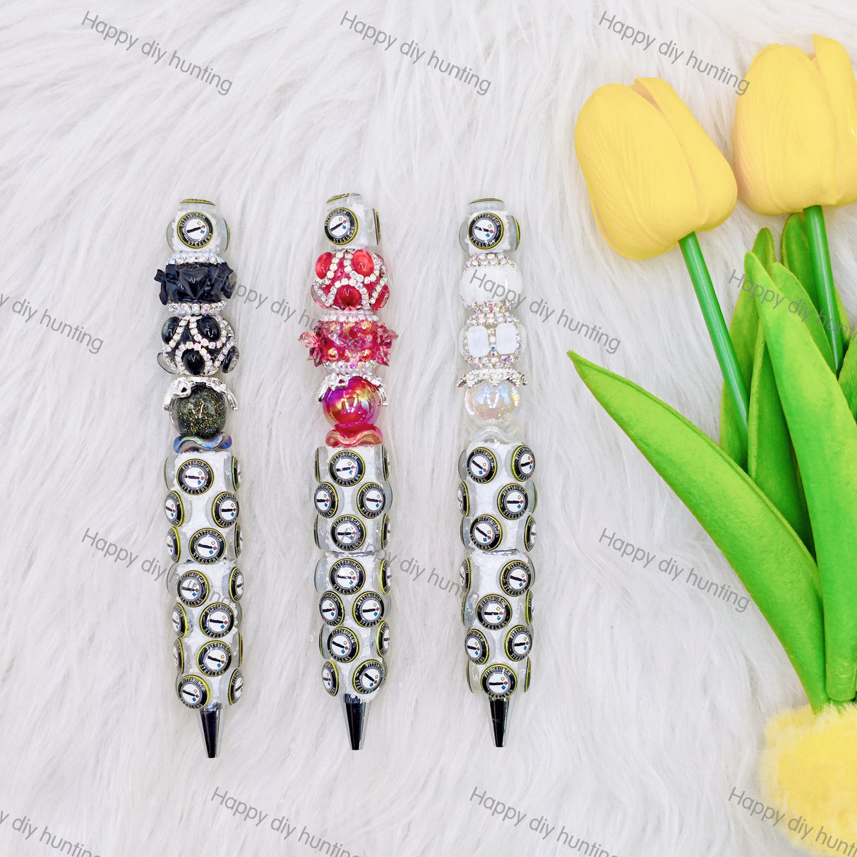 Steelers Football Team Beadable Pen