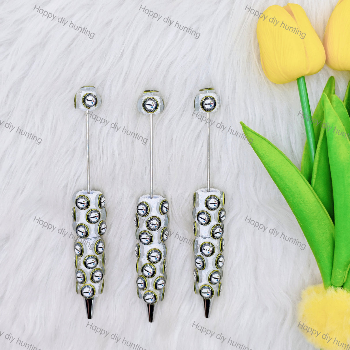 Steelers Football Team Beadable Pen