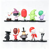 back view of spooky holiday cartoon character no-hole pen toppers, gothic holiday handmade stationery supplies