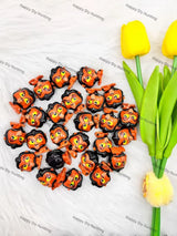 Pre-drilled hole spooky mini figurine PVC pen toppers match acrylic rhinestone beads for DIY beadable pens, keychains and bag charms - happy diy hunting