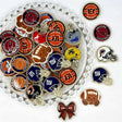 sport-themed mixed set acrylic focal beads for DIY pens and sports fan jewelry crafts