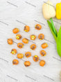 Cute striped mini tiger PVC pen toppers no hole match acrylic rhinestone beads for DIY beadable pens - happy diy hunting
