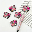 teacher book pencil silicone focal beads for DIY pens and teacher appreciation crafts