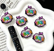 Colorful Teacher Apple 3D Silicone Focal Beads for beadable pen DIY craft projects