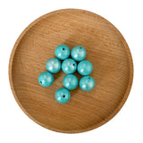 15mm Shinny Opal Solid Color Silicone Beads 15mm