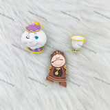 teapot teacup and clock character pen toppers no hole for diy beadable pen craft supplies