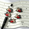 three puppies reading book silicone focal beads for DIY pens and cute handmade crafts