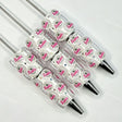 tropical coconut tree bottle cap beadable pens wholesale for DIY island-style craft projects