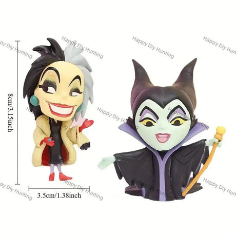 villain tea party character pen toppers no hole solid PVC diy stationery decor