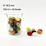 Vintage French natural stone beads, ellipse shape, 100ml pack, large hole over 3mm, for DIY beadable stainless steel cutlery and jewelry making