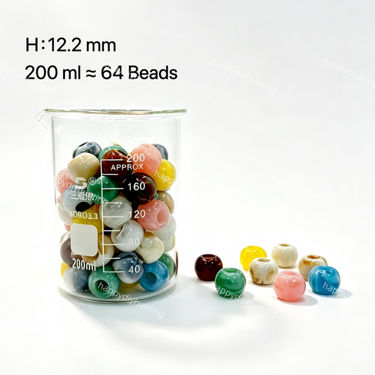 Vintage French natural stone beads, large circle shape, 200ml pack, large hole over 3mm, for DIY beadable stainless steel cutlery and jewelry making