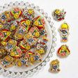 vintage rainbow-haired girl mixed style acrylic focal beads for DIY pens and retro jewelry crafts