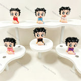 vintage retro cartoon lady no hole pen toppers diy craft figurines for beadable pen making