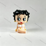 vintage retro cartoon lady no hole pen toppers matched with diy beadable pen craft projects