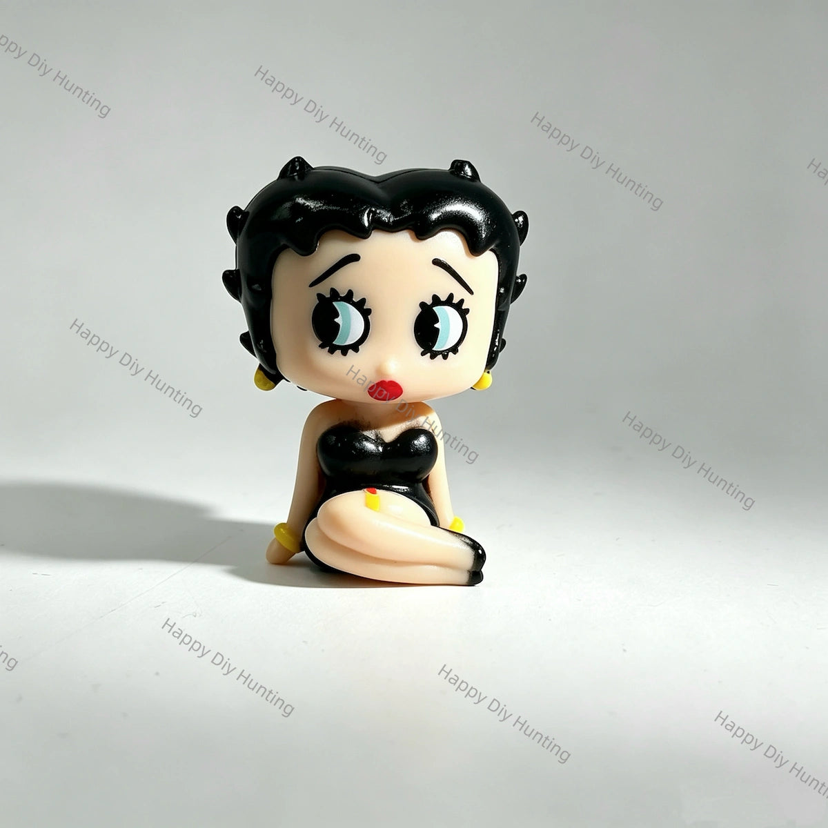 vintage retro cartoon lady no hole pen toppers matched with diy beadable pen craft projects