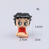 vintage retro cartoon lady no hole pen toppers size reference chart for diy craft projects