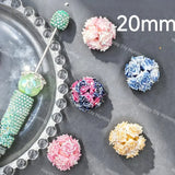 22mm Multi Color 3D Flower Acrylic Beads for DIY Beadable Pens & Jewelry Making