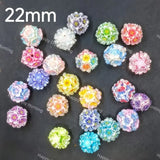 22mm 3D Flower Acrylic Beads for DIY Beadable Pens & Jewelry
