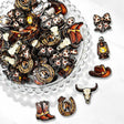 Western Cowboy Theme Acrylic Focal Beads for beadable pen DIY craft projects