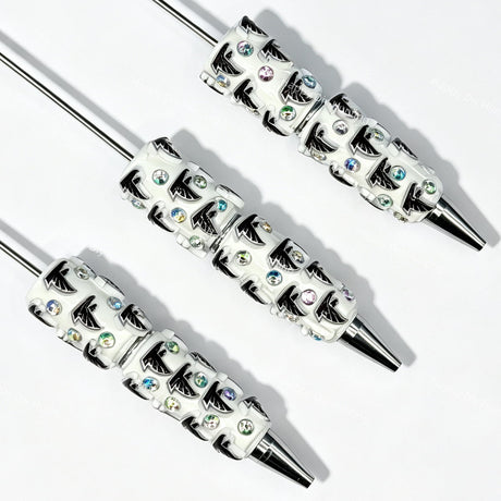 white eagle bird AF football team sports beadable pens wholesale for DIY fan crafts and custom pens