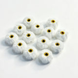 white fuzzy spacer beads diy handmade stationery beadable pen craft supplies wholesale glitter