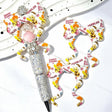 white retro cartoon cave-kid bow silicone focal beads for DIY beadable pens and fun crafts