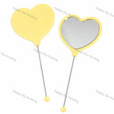 Multicolor Heart Mini Mirror Pocket Handheld Mirrors