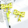 yellow cartoon bird bow silicone focal beads for DIY pens and handmade jewelry crafts